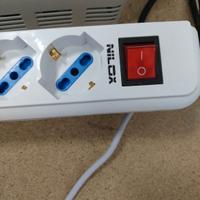 Ciabatta multipresa 16A bianca 