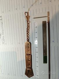 fob x orologio da tasca in argento dorato 