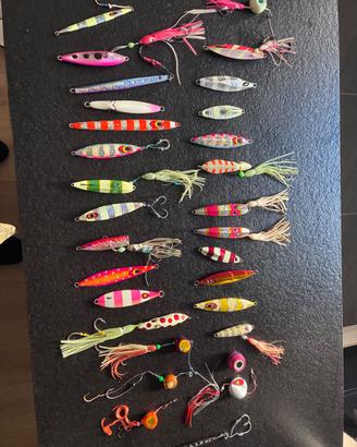 lotto artificiali per pesca verticale jig, blatte