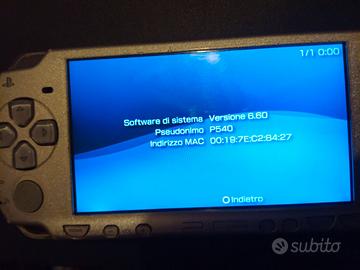 Sony PSP Slim Ice Silver 2004 wifi Custom Firmware