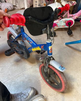 bicicletta spider man