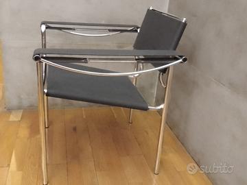 Sedia poltrona cuoio serie Spaghetti per Alias