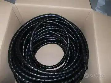 Spirale plastica 16x20 mm nera per tubi idraulici