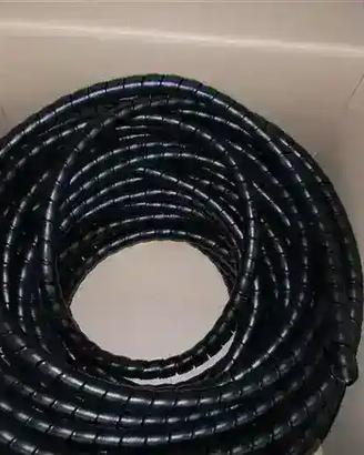 Spirale plastica 16x20 mm nera per tubi idraulici