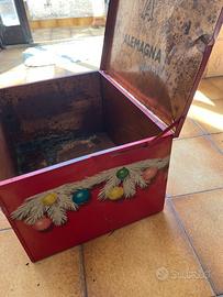 Scatola metallica Alemagna vintage