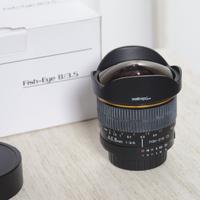 fish-eye 8mm Walimex pro per Nikon