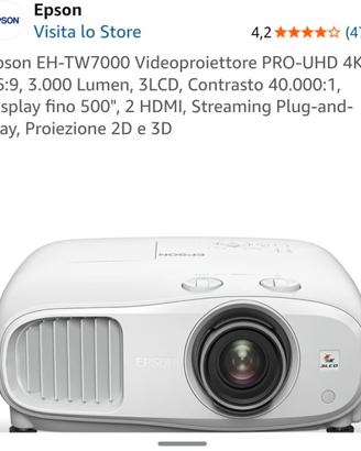  PROIETTORE EPSON tw7000 4k 