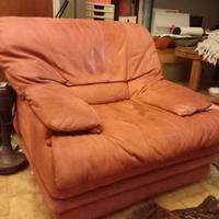 Grande Poltrona in pelle di Facocero, anni 90