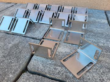 Staffe placche Inox acciaio aisi Asolate