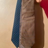 Set lotto tre cravatte vintage seta