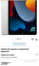 Apple iPad 10.2-inch (Wi-Fi 256GB). Argento
