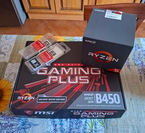 Bundle Scheda madre B450 + CPU ryzen 5 + RAM 16 Gb
