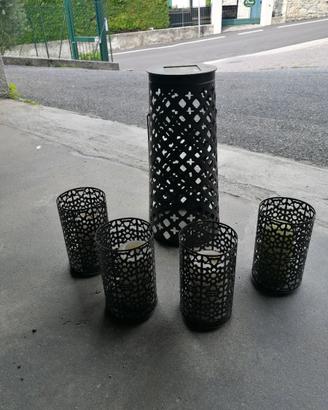 Portacandele da giardino
