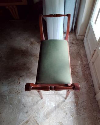 Sedia in mogano stile vittoriano