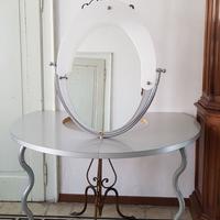 Console con specchiera per parrucchiere