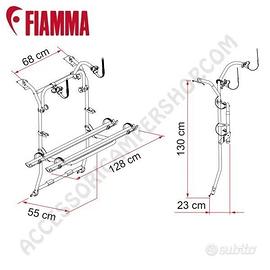 PORTA-BICI FIAMMA CARRY-BIKE VW CADDY PER VAN VOLK
