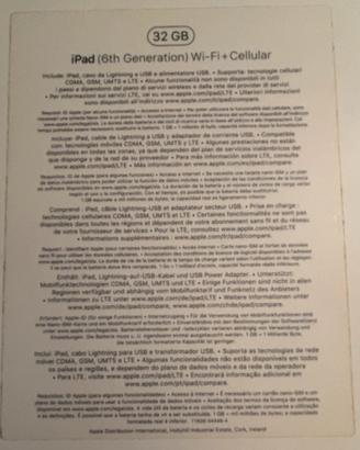 Ipad 6th Generation 32gb (funzionante)