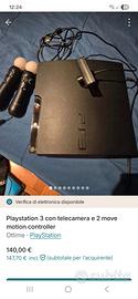 playstation 3 con move controller  e telecamera 