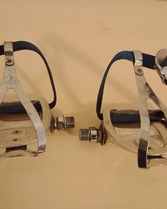 pedali campagnolo con gabbiette per eroica 