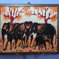 Arazzo indonesiano con cornice