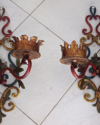 Coppia di lampade a parete 