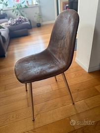 4 sedie effetto anticato