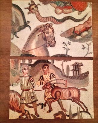 Cartoline mosaici Villa Romana Piazza Armerina 