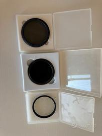 Kit filtri fotografici 67mm ND variabili con custo