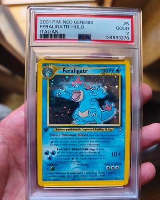 CARTA POKEMON FERALIGTR PRIMA EDIZIONE 