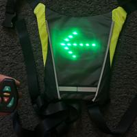 Gilet / Zaino indicatori di direzione LED ciclisti