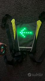 Gilet / Zaino indicatori di direzione LED ciclisti