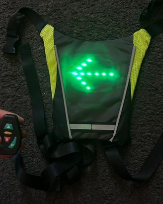 Gilet / Zaino indicatori di direzione LED ciclisti