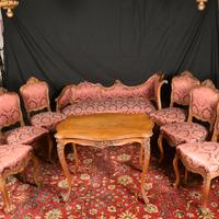 Salotto Antico Luigi Filippo in Noce - Set Complet