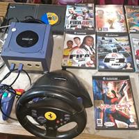 CONSOLLE GAMECUBE FUNZIONANTE COMPLETA DI ALIMENTA