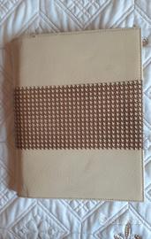 PORTA AGENDA E BLOCCO ARFANGO PELLE PANNA