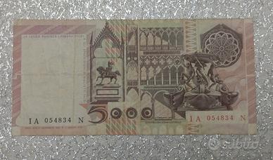 banconota 5000 lire Antonello da Messina 