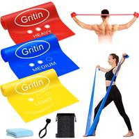 NUOVO Set di 3 fasce di resistenza, per esercizi d
