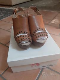 sandalo zoccolo con borchie SCEE by Twin-Set