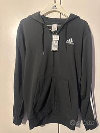 Felpa Adidas - nera con zip uomo - tg. M