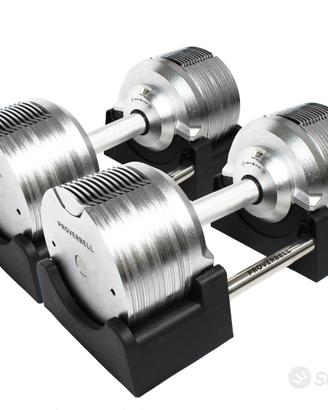 Manubri regolabili 41.5kg cromati