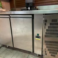 FRIGORIFERO a banco Inox 2 ante