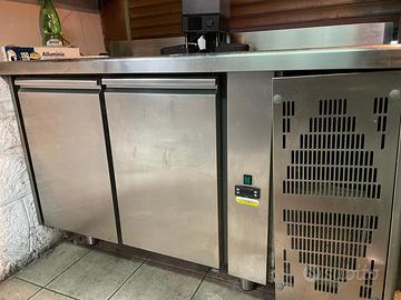 FRIGORIFERO a banco Inox 2 ante