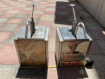 Coppia dosatori salse a bagnomaria in acciaio