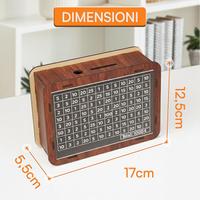 5 pezzi Salvadanaio in legno con obbiettivi