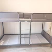Letto a castello  + materassi (IKEA) nuovi.