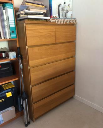 ikea malm color rovere chiaro