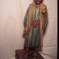 Antica statua in legno