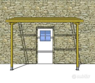 Pergola addossata