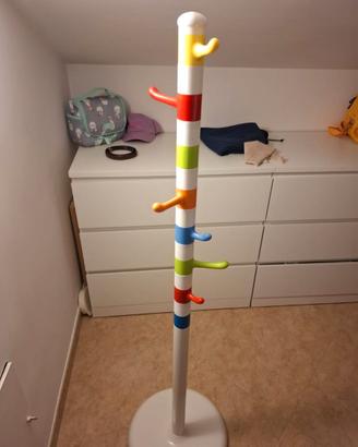 2 attaccapanni da terra Ikea + 2 mensole blu