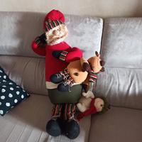 Babbo Natale in stoffa . Artigianale Vintage